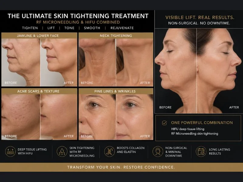 Results of combined treatment for the ultimate skin tightening treatment Wantage