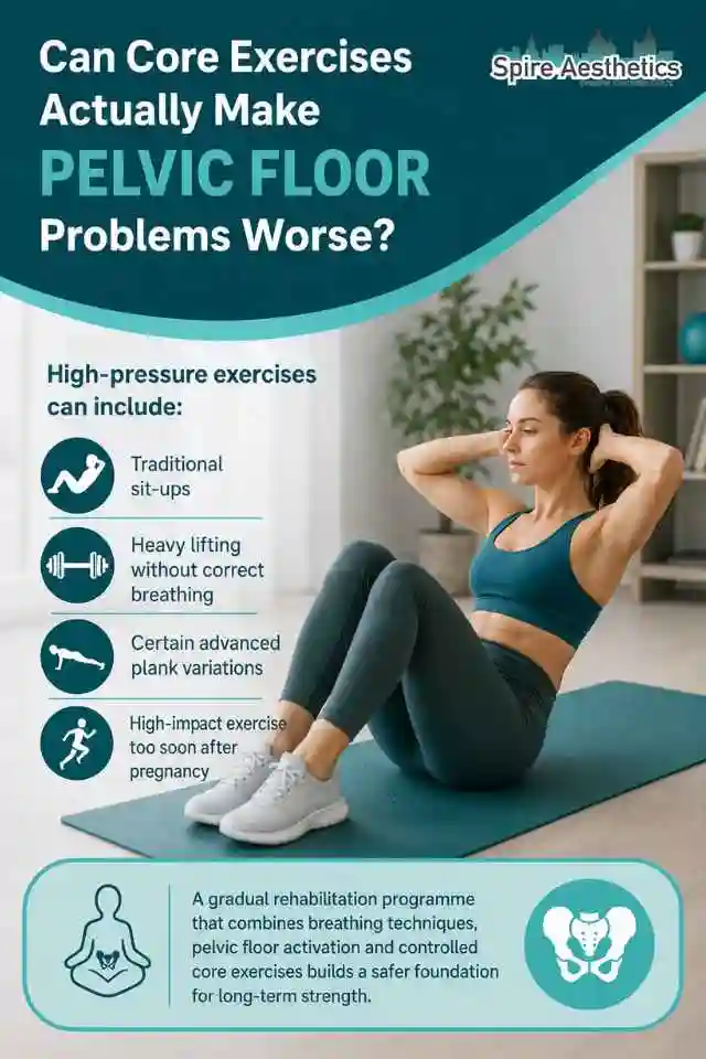Can Strengthening Your Core Alone Actually Make Pelvic Floor Problems Worse Wantage?